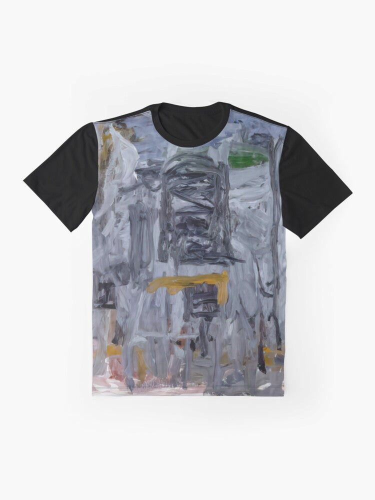 Philip Guston Close Up III 1961 graphic t-shirt featuring the artist's iconic painting - Flat lay