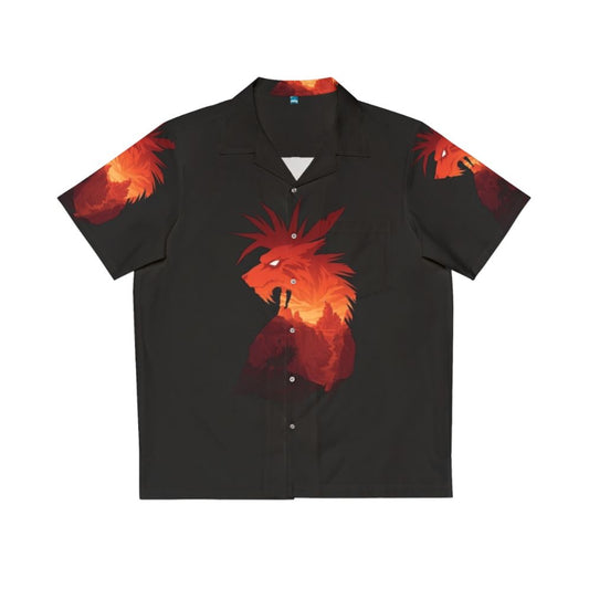 Red XIII Final Fantasy VII inspired Hawaiian Shirt