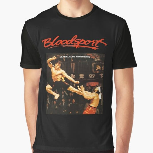 Jean-Claude Van Damme "Bloodsport" movie graphic t-shirt