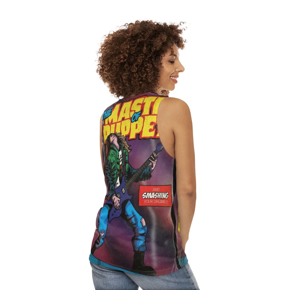 Unisex Stranger Things Metallica Tank Top - women back