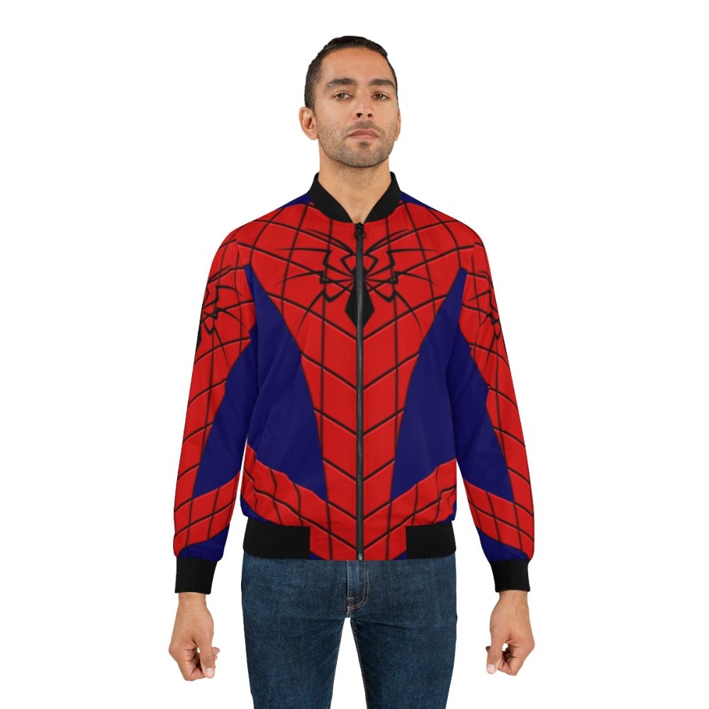 Spider Bomber Jacket - Marvel's Spiderman Inspired Superhero Apparel - Lifestyle