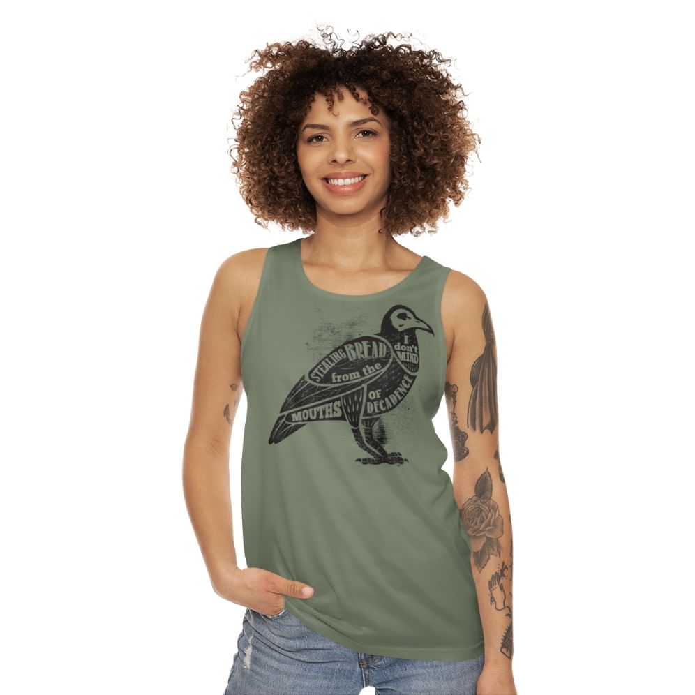 Vintage Grunge Pearl Jam Unisex Tank Top with Skull Design - women