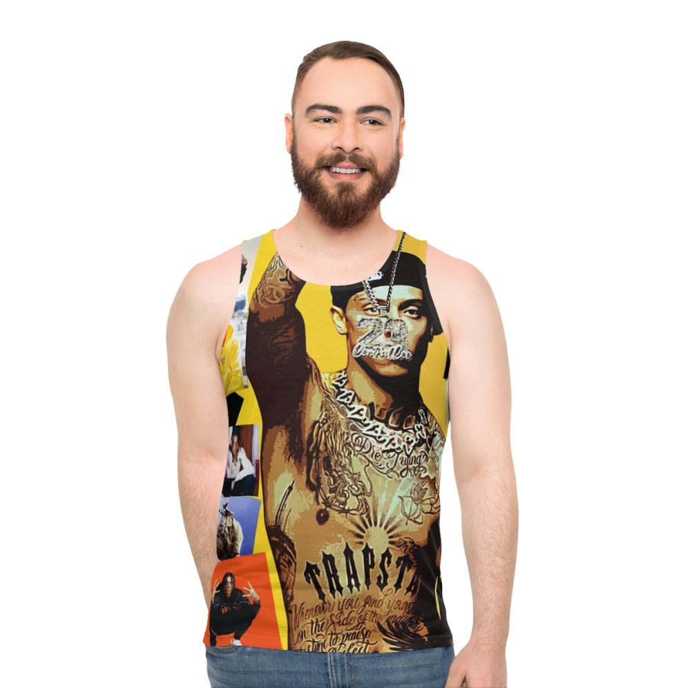 Central Cee Unisex Collage Design Tank Top - men