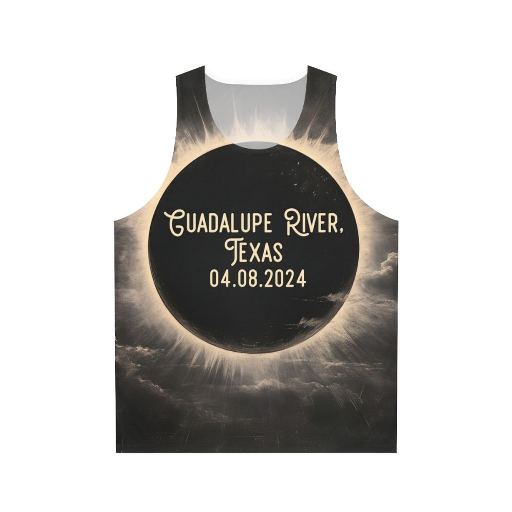 Guadalupe River Texas Total Eclipse Unisex Tank Top