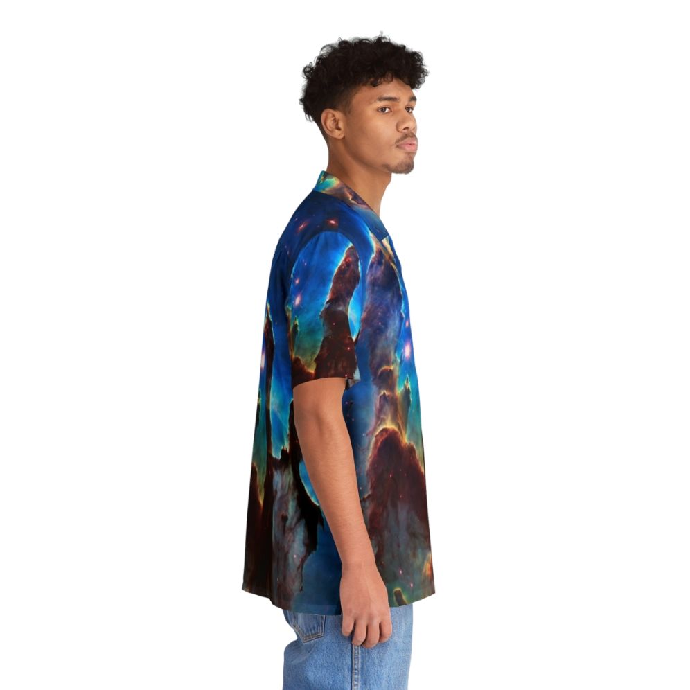 Pillars of Creation Hawaiian Shirt featuring stunning space imagery from the Hubble Telescope - People Pight