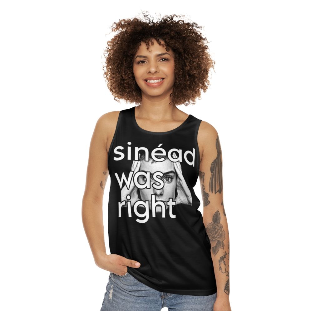 Sinead O'Connor inspired unisex 90s tank top - women