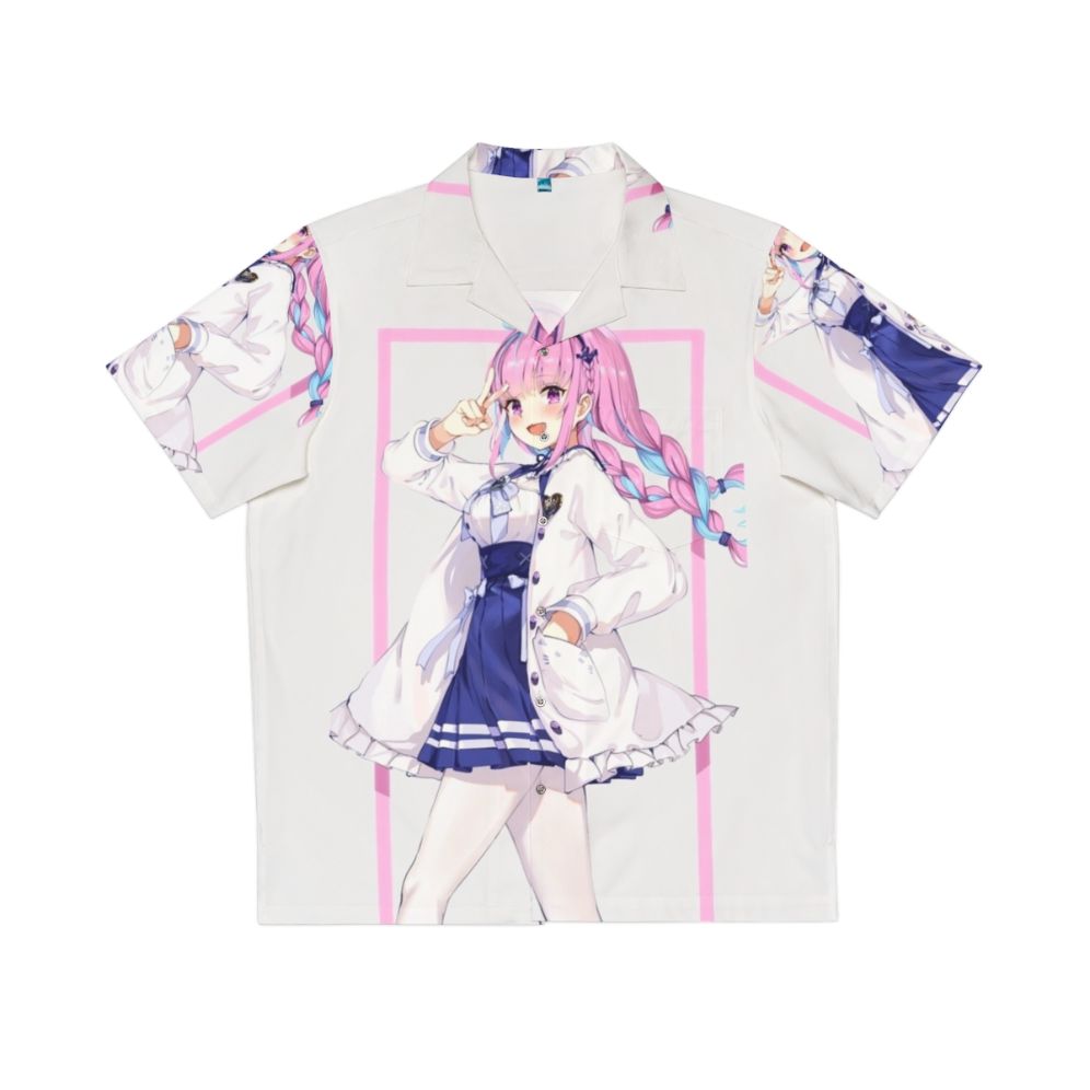 Minato Aqua Hololive VTuber Hawaiian Shirt