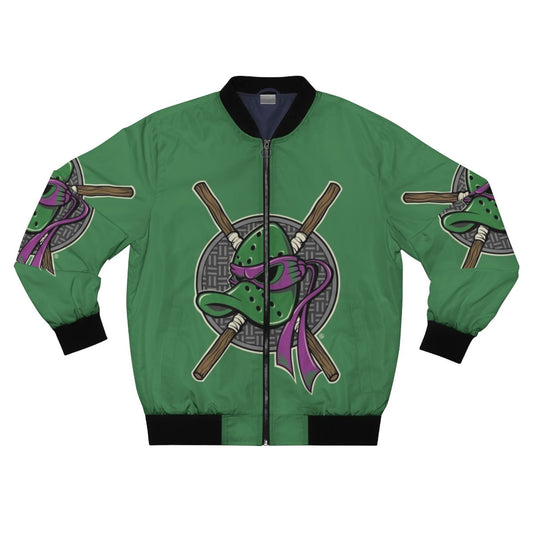 Teenage Mutant Ninja Ducks Bomber Jacket with Deadpool Mashup Design