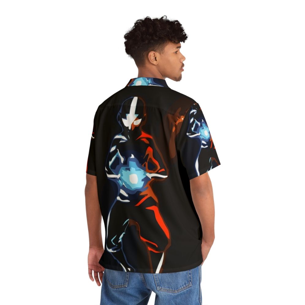 Chakras Hawaiian Shirt with Positive and Negative Energies - People Back