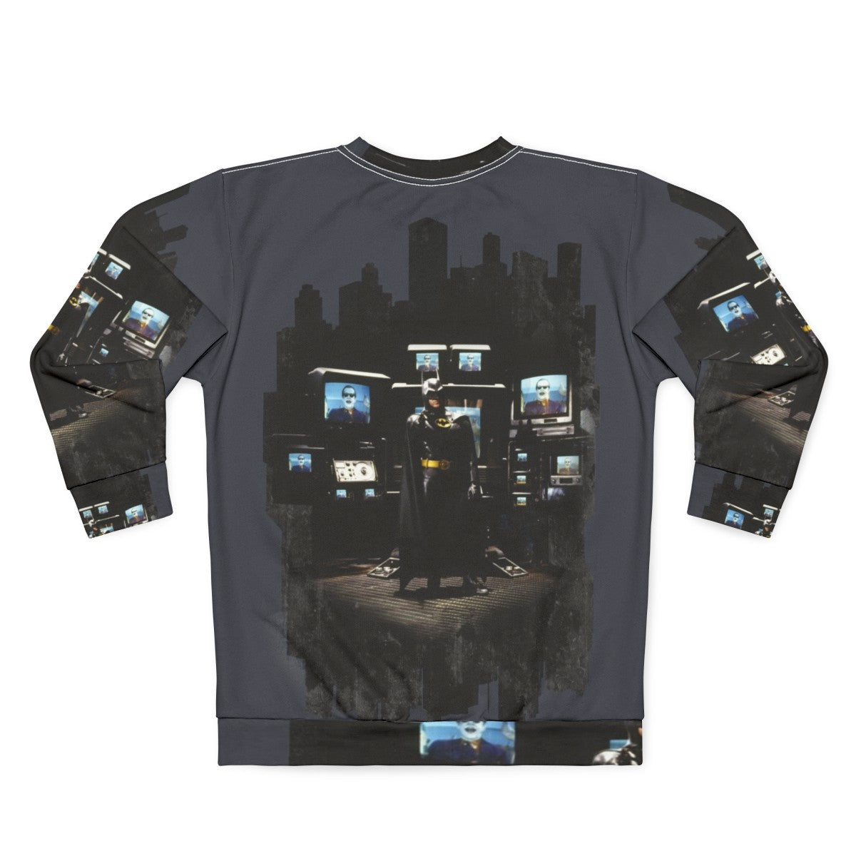 Heroic Bat City Sweatshirt with Superhero Graphic - Back