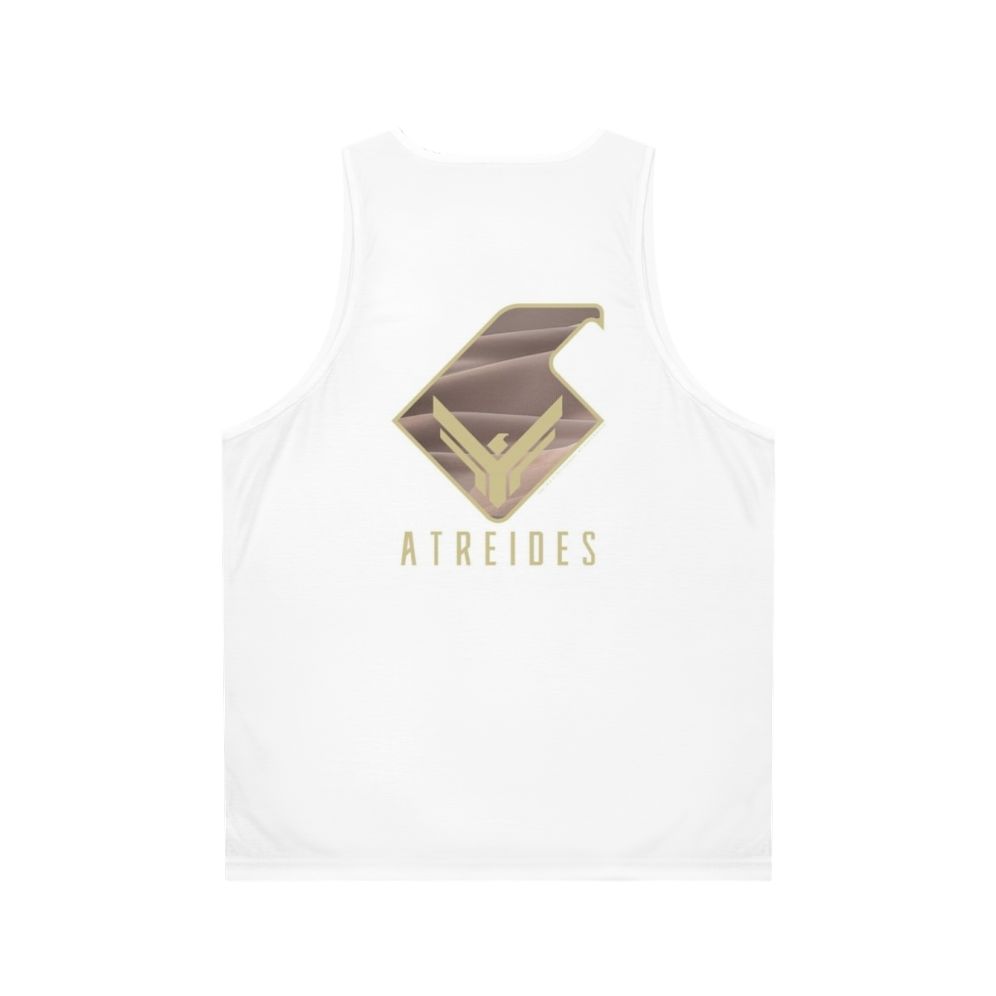 Dune House Atreides Hawk Unisex Tank Top - Back