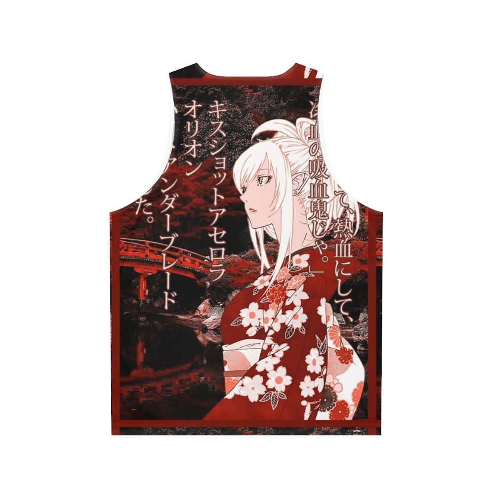 Shinobu Oshino Yukata Inspired Unisex Tank Top - Back