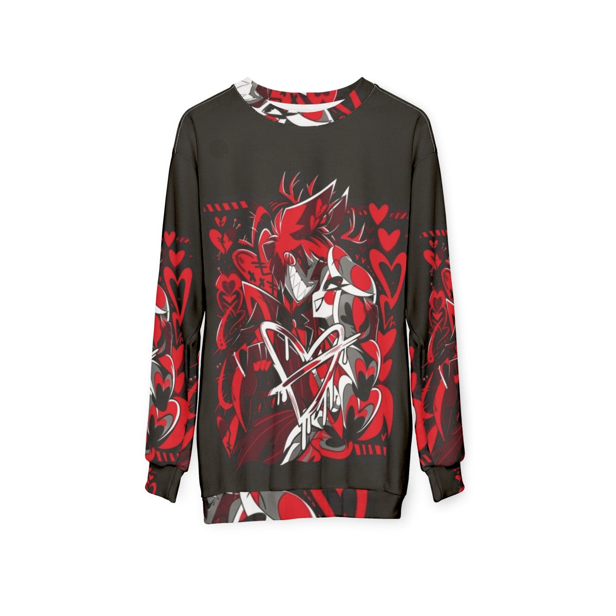 Hazbin Hotel Alastor and Charlie Sweatshirt - hanging