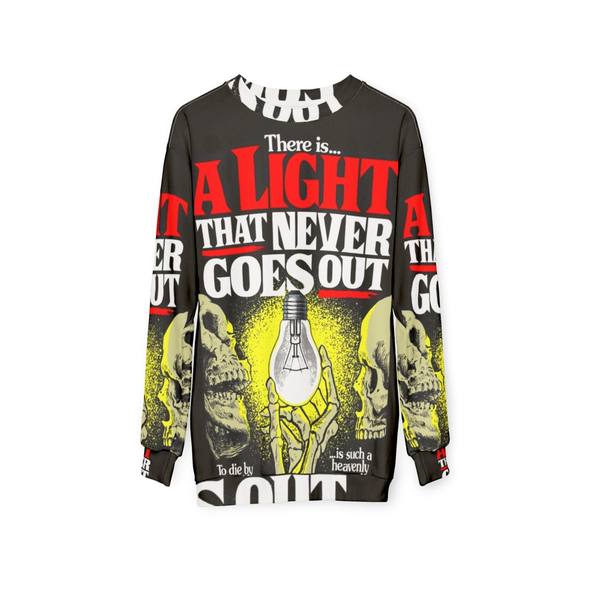 Cozy 'There's a Light' Graphic Sweatshirt - hanging