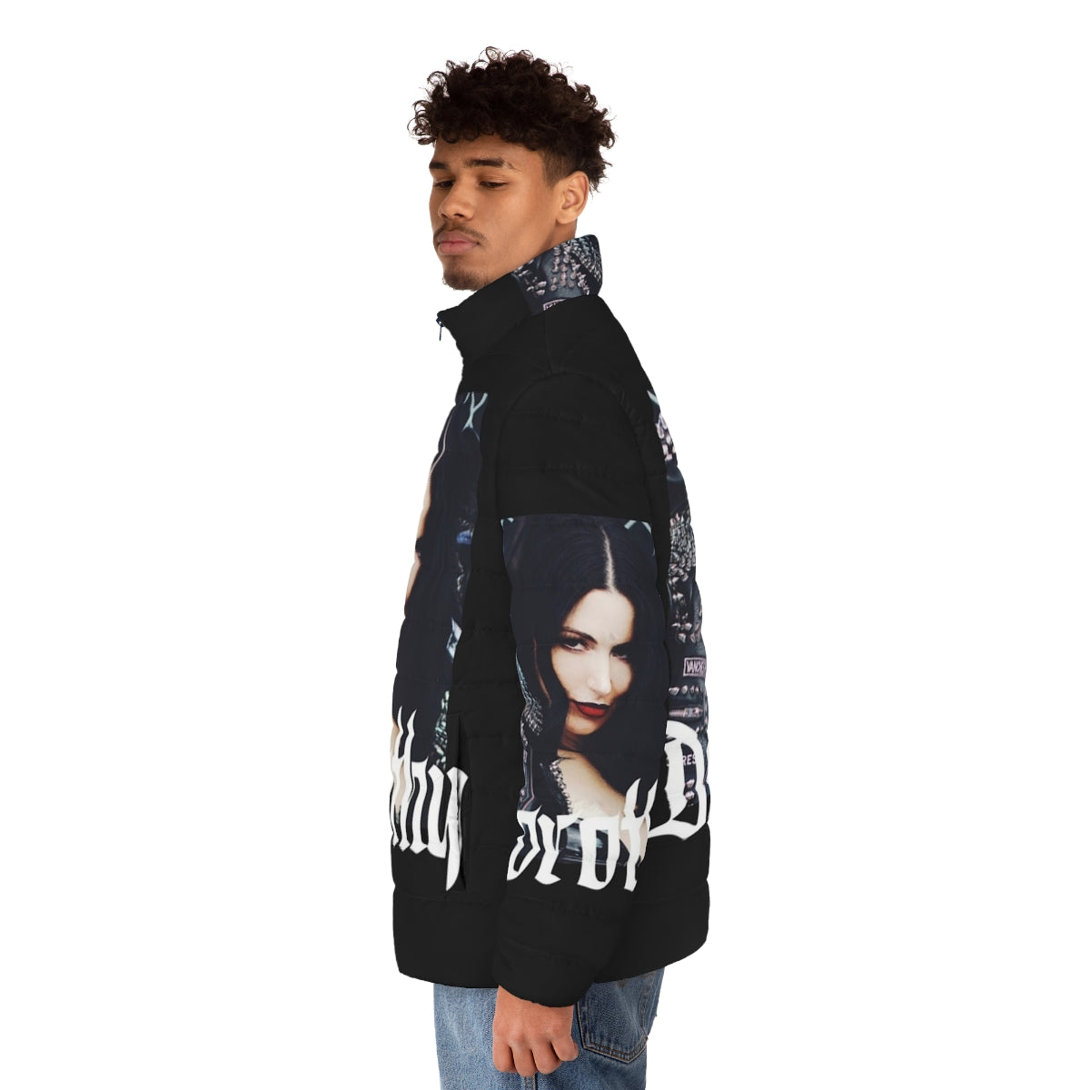 Dorothy Puffer Jacket featuring the iconic Dorothy band logo - men side left