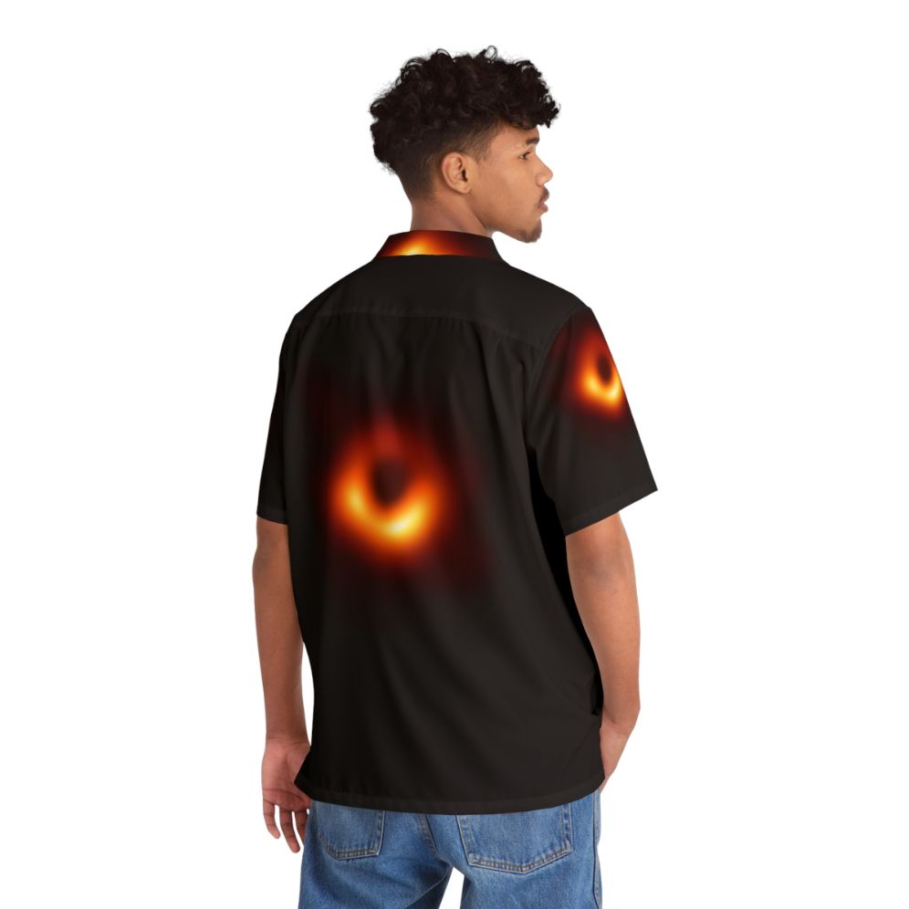 Astronomical Black Hole Hawaiian Shirt - People Back