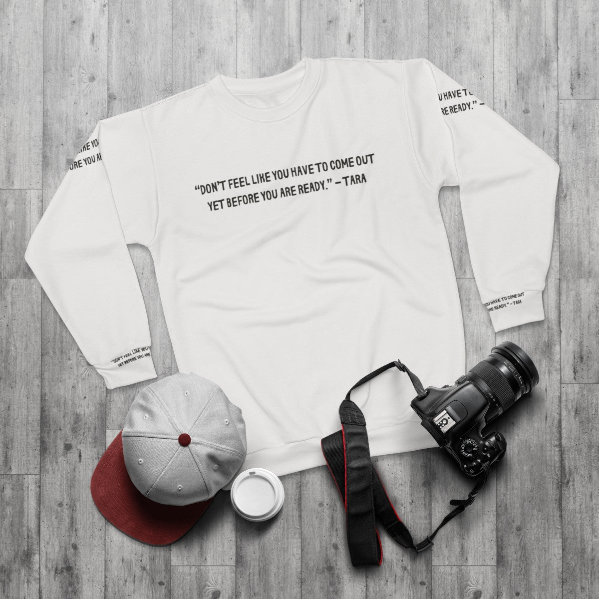 Heartstopper Gang Sweatshirt - Official Netflix Merch - flat lay