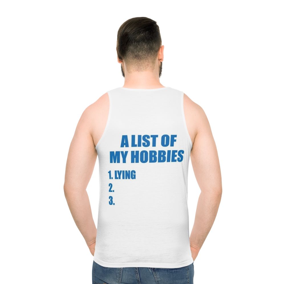 Hobby List Unisex Tank Top - men back