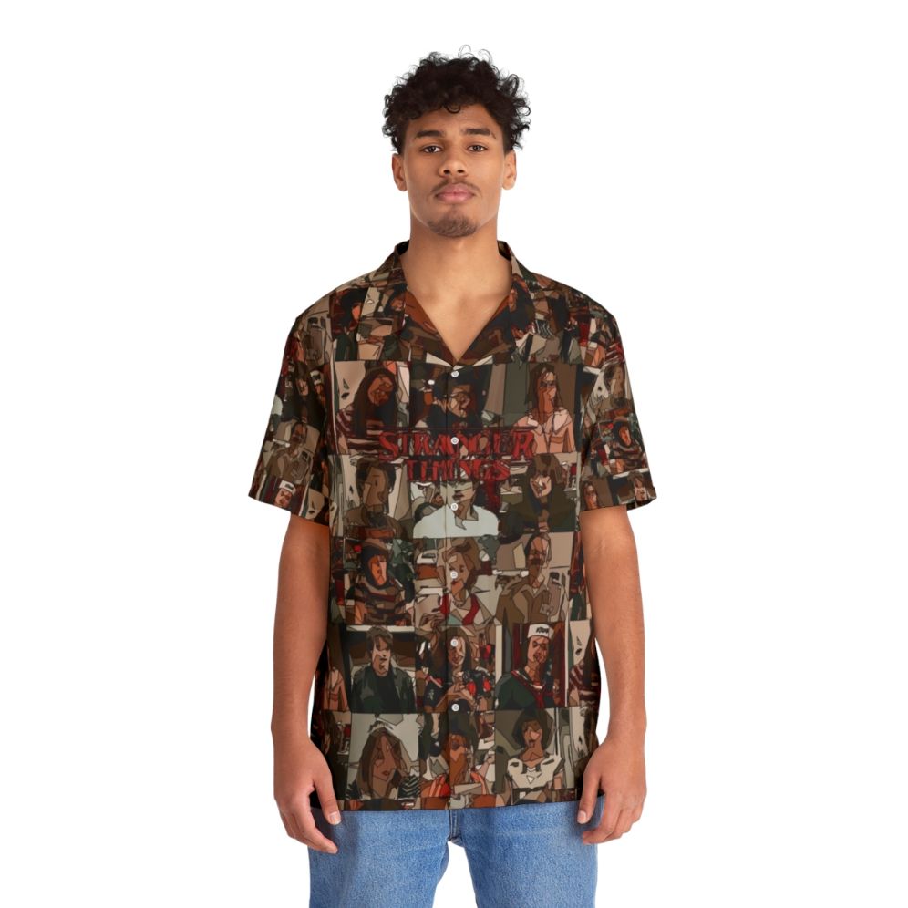 Stranger Things Hawaiian Shirt with Fanart Design - People Front