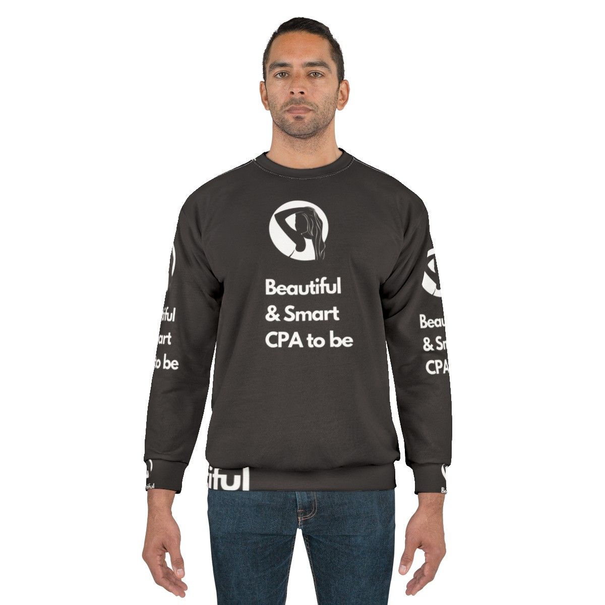 Beautiful and smart CPA to be wearing a stylish sweatshirt - men