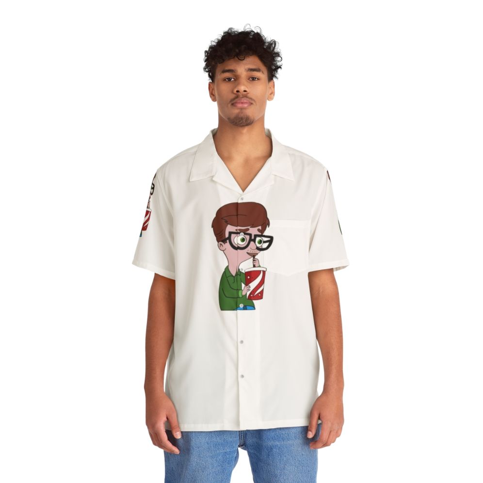 "Andrew Glouberman from Big Mouth Netflix Series Wearing Hawaiian Shirt" - Lifestyle