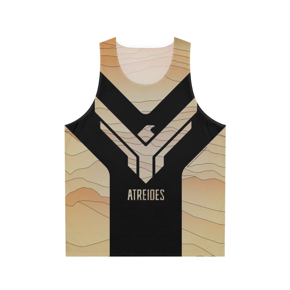 Dune Atreides unisex tank top featuring fan art design