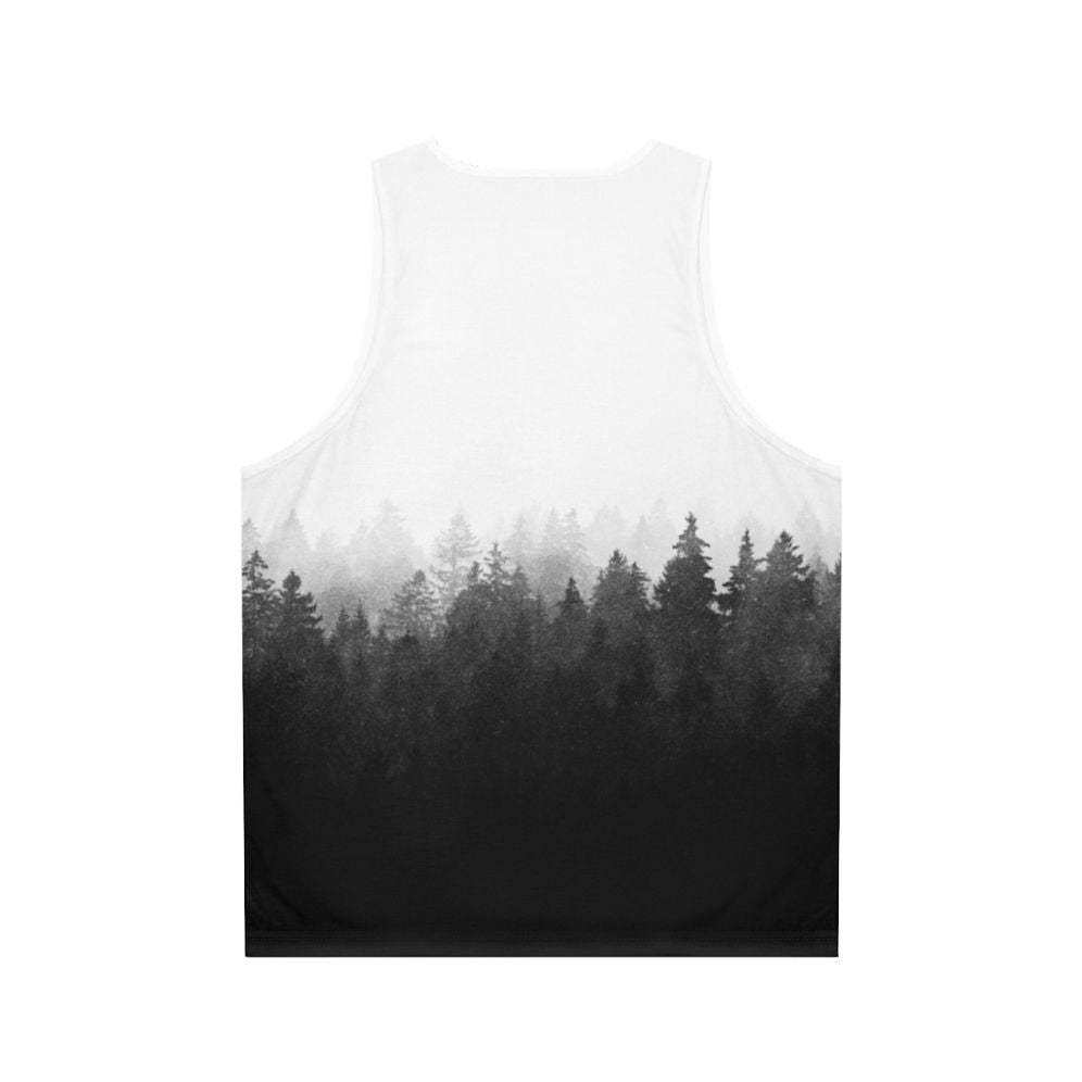 Wilderness Unisex Tank Top featuring a nature landscape design - Back