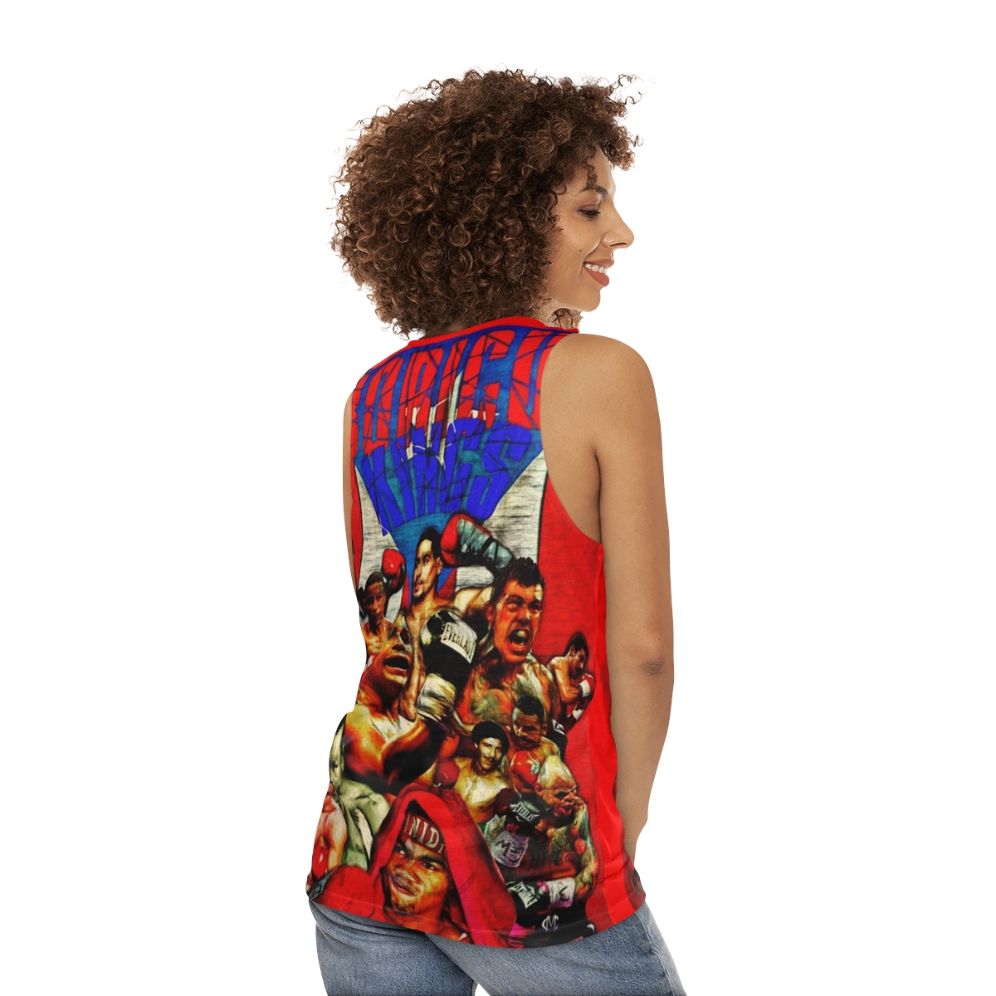 Boricua Kings Unisex Boxing Tank Top - women back