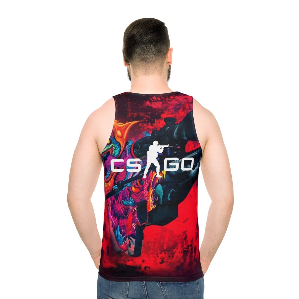 Hyper Beast CSGO Unisex Tank Top - men back