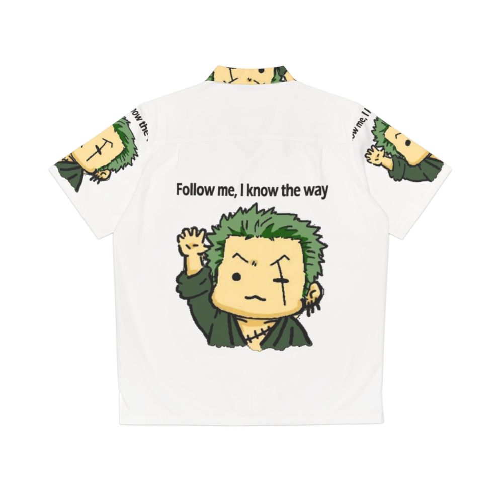 One Piece Roronoa Zoro Hawaiian Shirt - Back