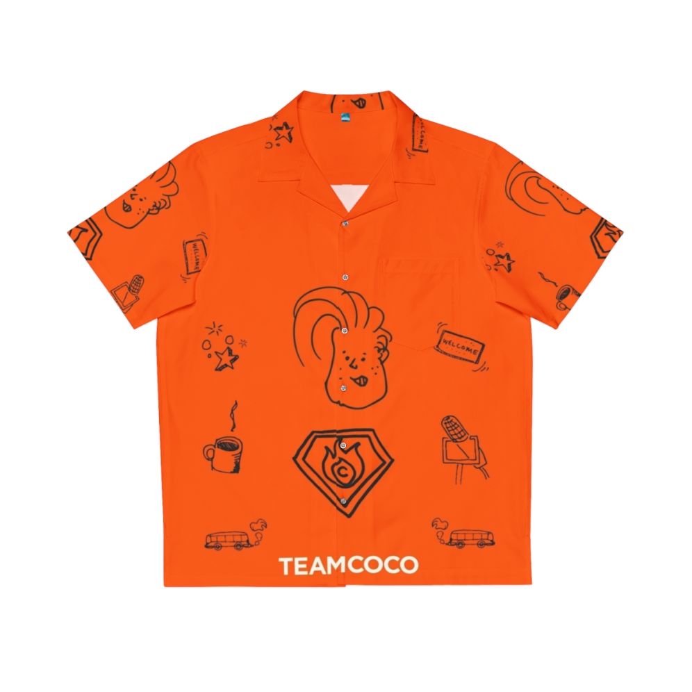 Conan O'Brien's "Team Coco Doodle World" Hawaiian Shirt