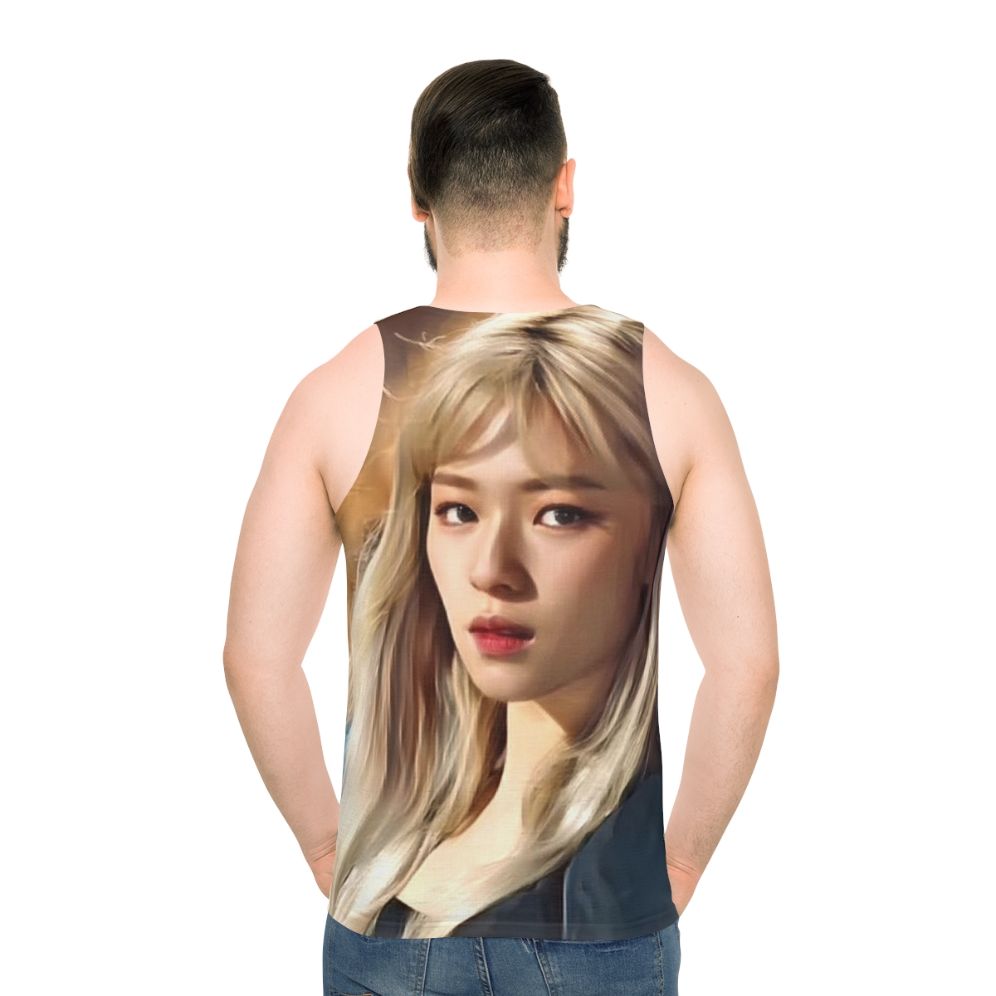 Twice Jeongyeon "More & More" Unisex Tank Top - men back