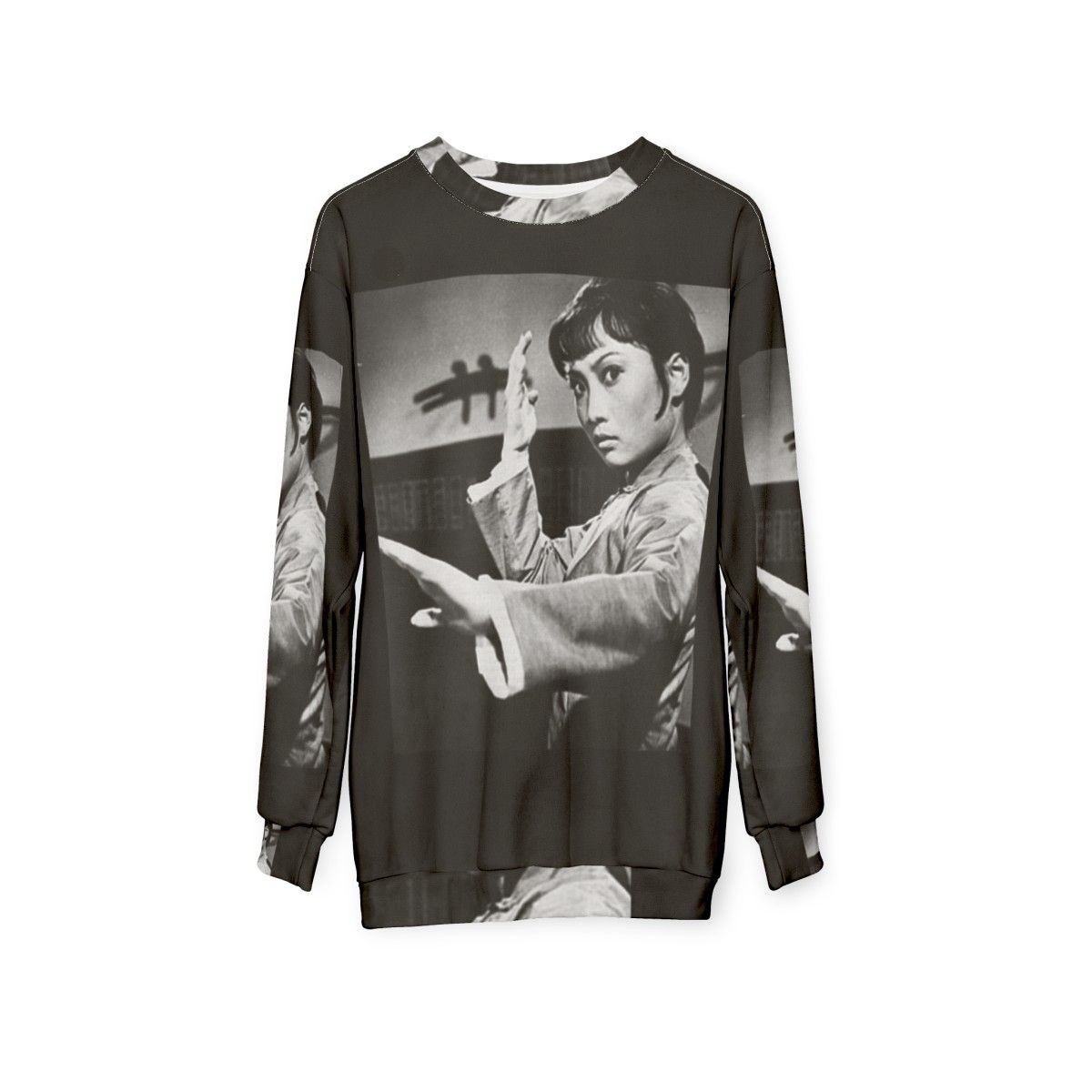 Angela Mao Kung Fu Sweatshirt - Iconic Hong Kong Cinema Apparel - hanging