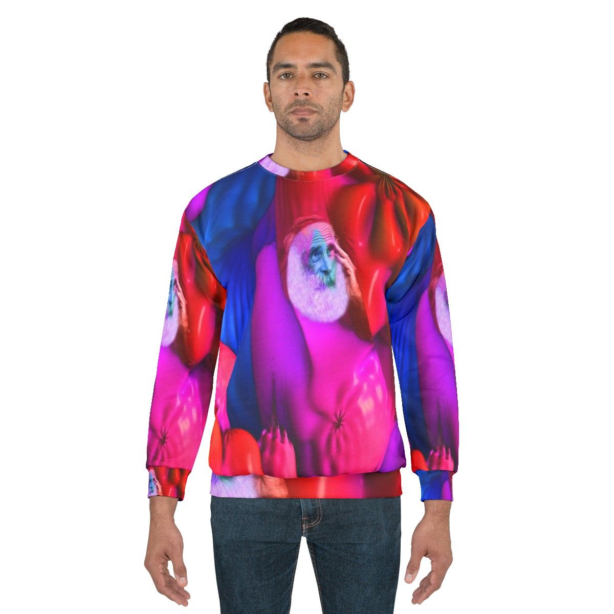 Merlin inspired fantasy sweatshirt with abstract patterns - men