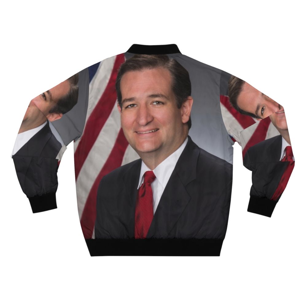 Ted Cruz Bomber Jacket with Funny Political Meme Design - Back