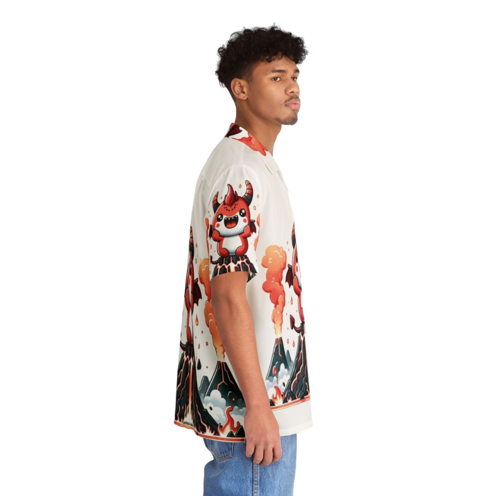 Legendary animals demon Hawaiian shirt with fantastical, kawaii design - People Pight