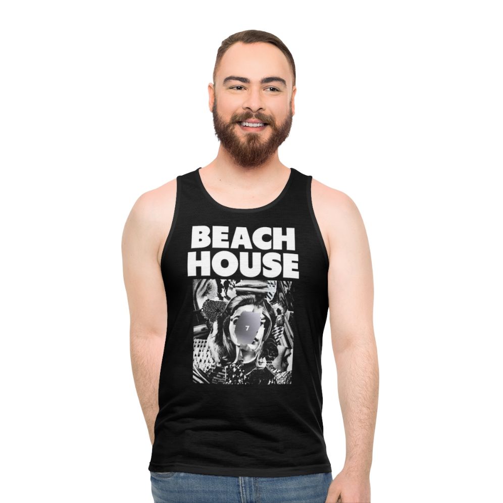 Unisex Beach House Tropical Coastal Tank Top - men