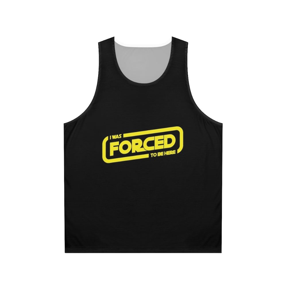 Star Wars Darth Vader Forced to Be Here Unisex Tank Top