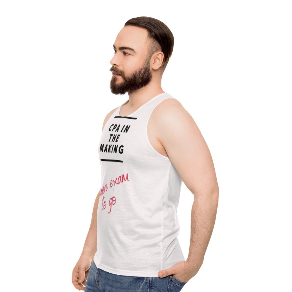 Unisex tank top for certified public accountants - men side