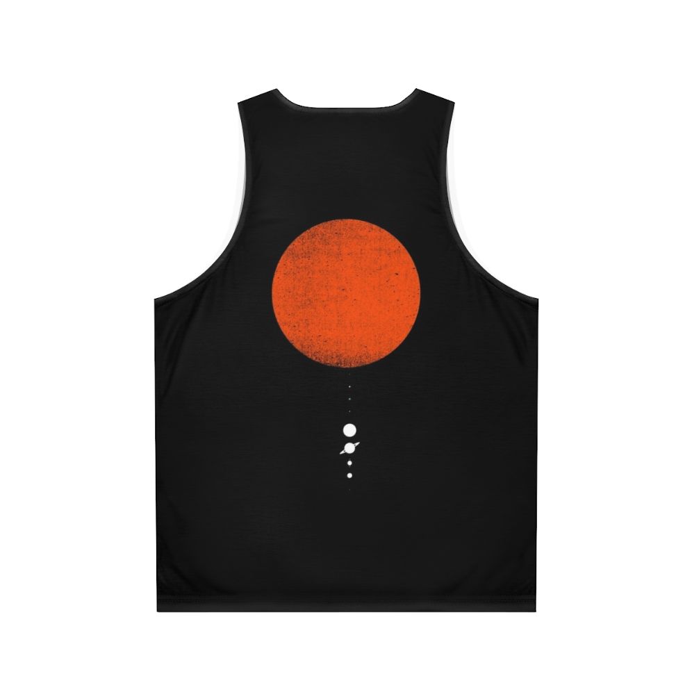 Unisex tank top with solar system design - Back