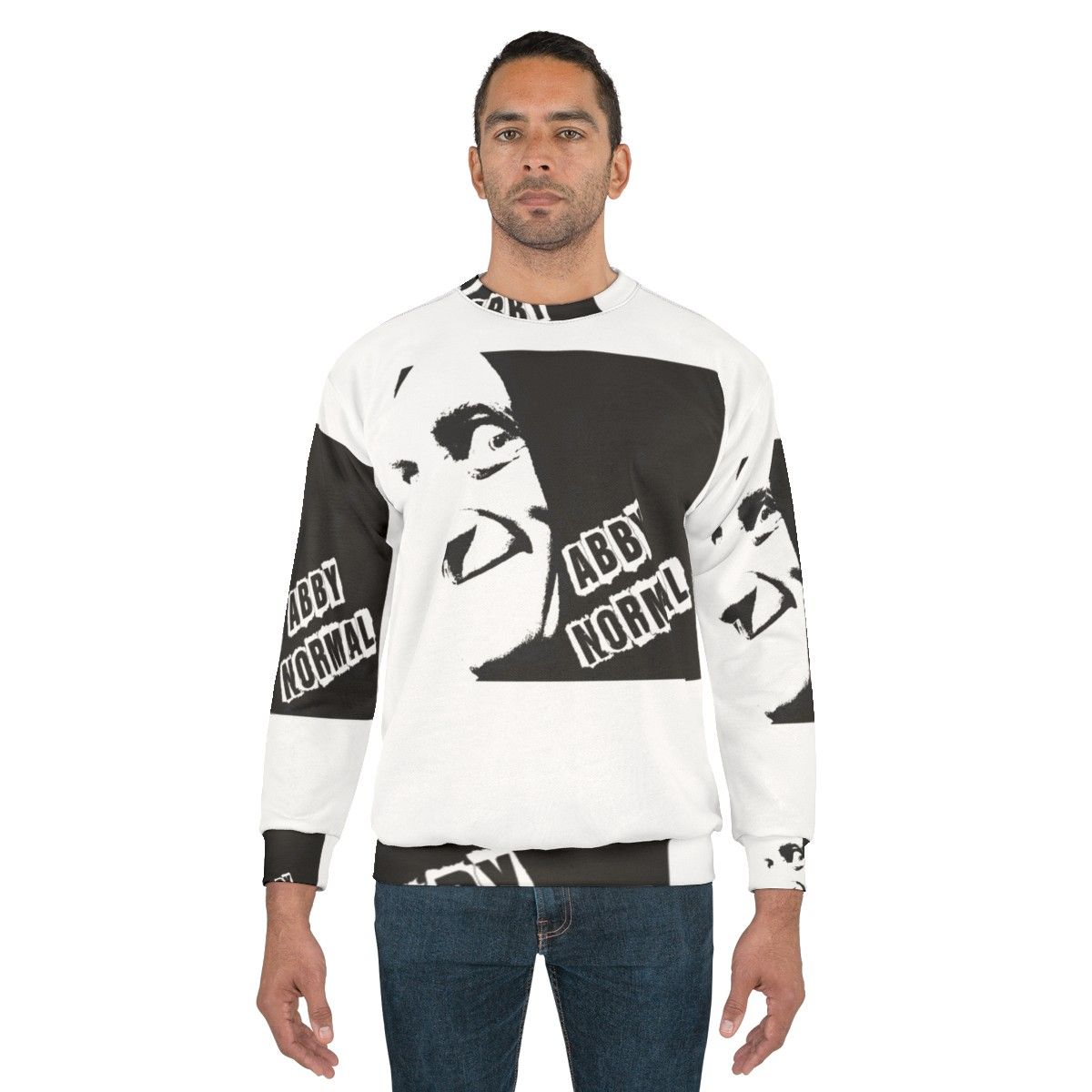 Abby Normal Sweatshirt with Frankenstein and Igor characters - men