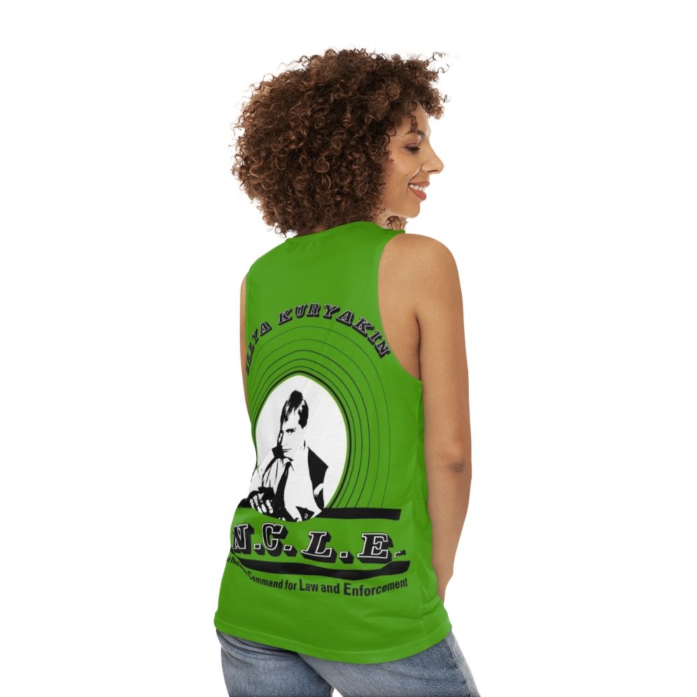 Illya Kuryakin Unisex Tank Top - women back