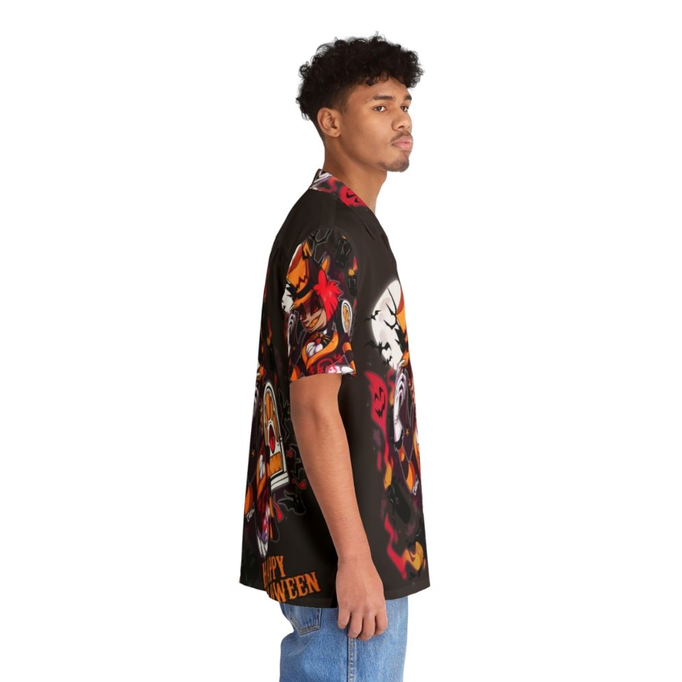 Haunting Hawaiian Shirt with Hazbinhotel Alastor Graphic - People Pight