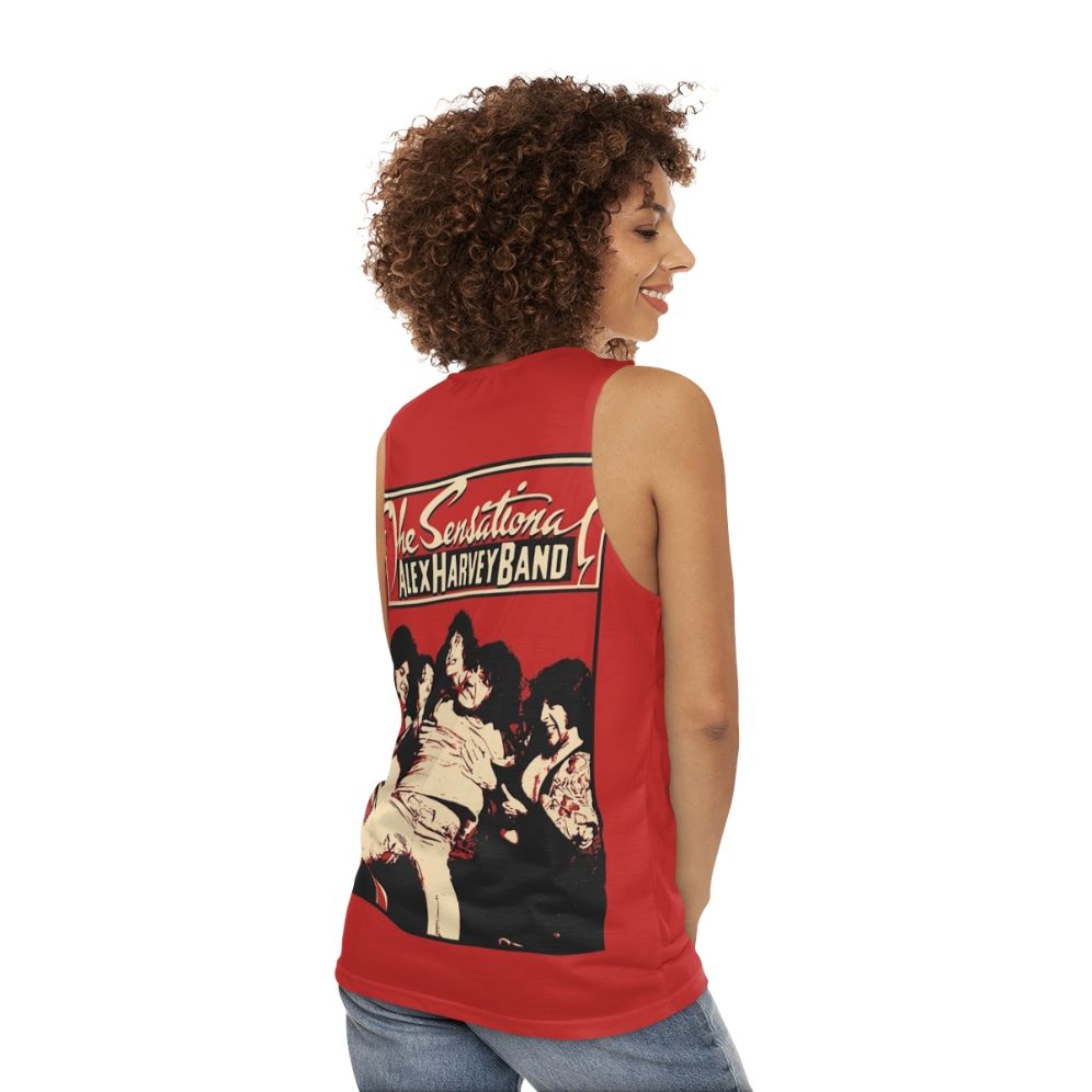 The Sensational Alex Harvey Band Unisex Tank Top - women back