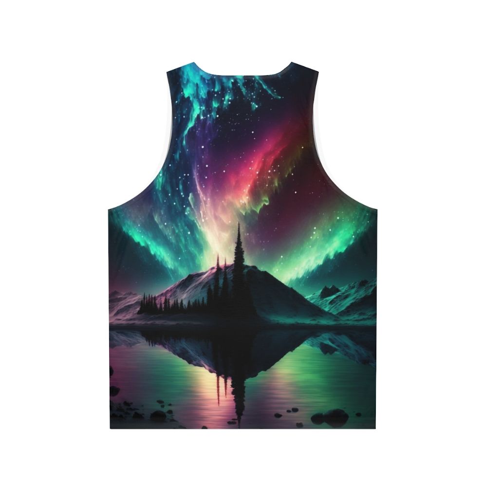 Aurora Borealis Unisex Tank Top - Back