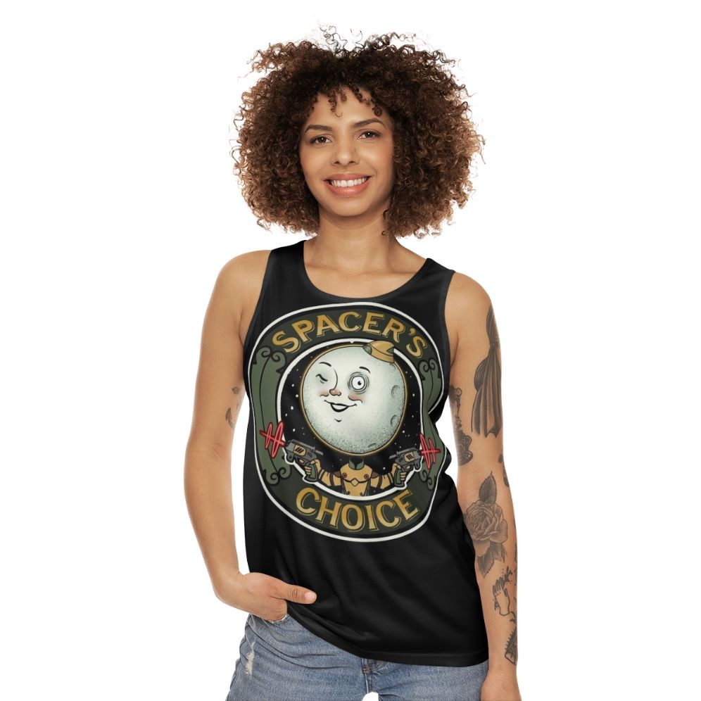 Spacer's Choice Unisex Tank Top from The Outer Worlds video game - women