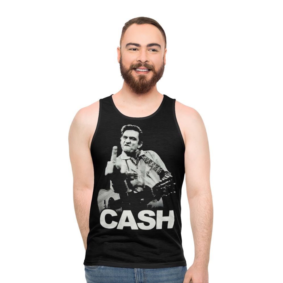 Johnny Cash Unisex Tank Top - men