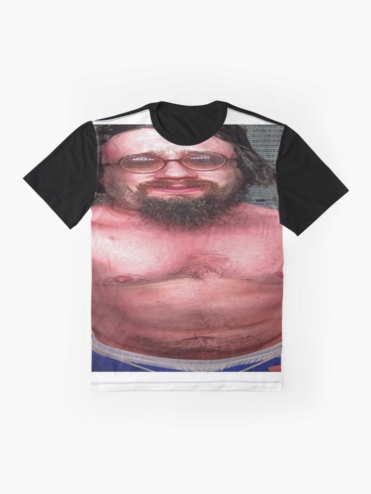 Official Sam Hyde Graphic T-Shirt featuring Hydewars design - Flat lay