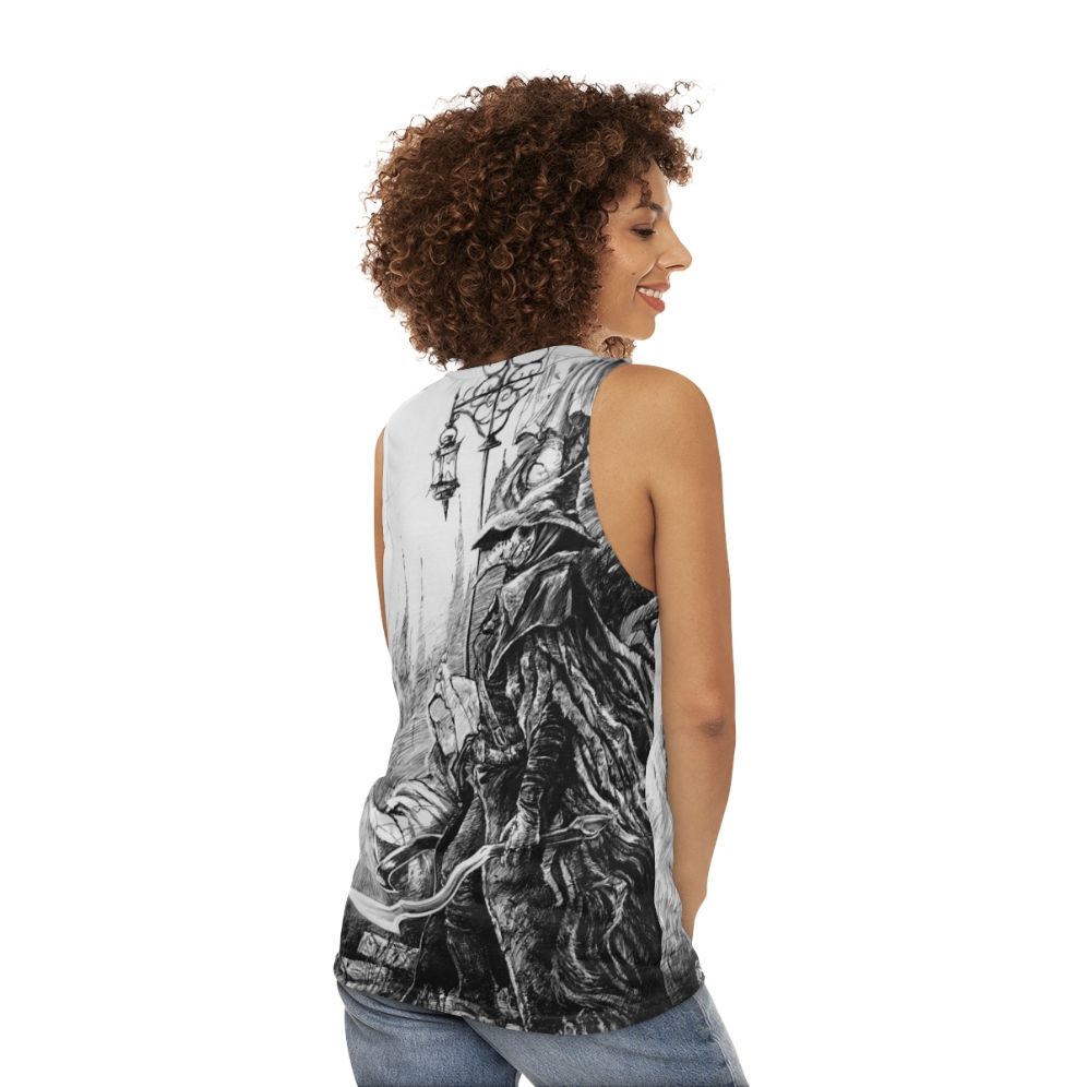 Bloodborne Eileen the Crow Unisex Tank Top - women back