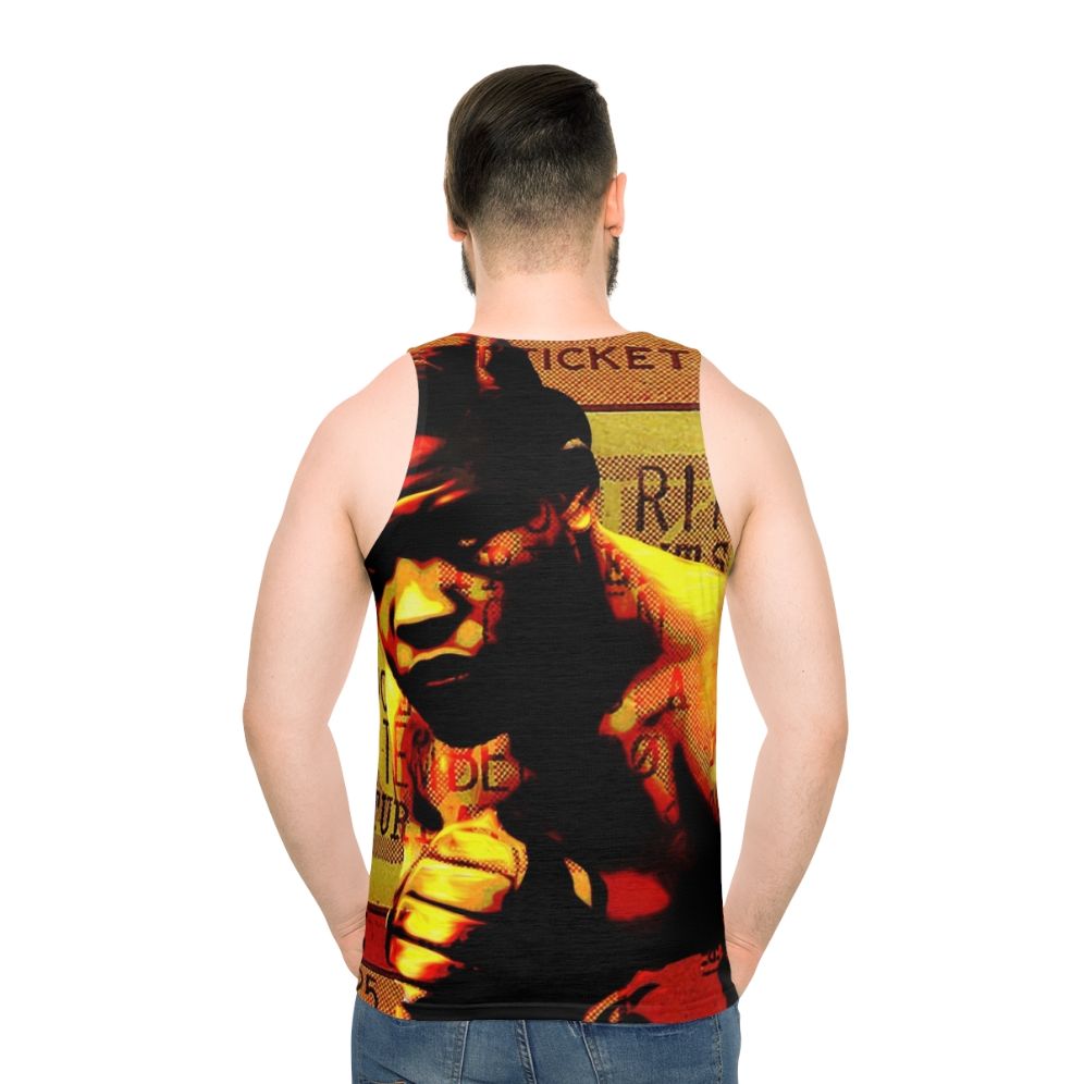 Joe Louis "Brown Bomber" Unisex Boxing Tank Top - men back